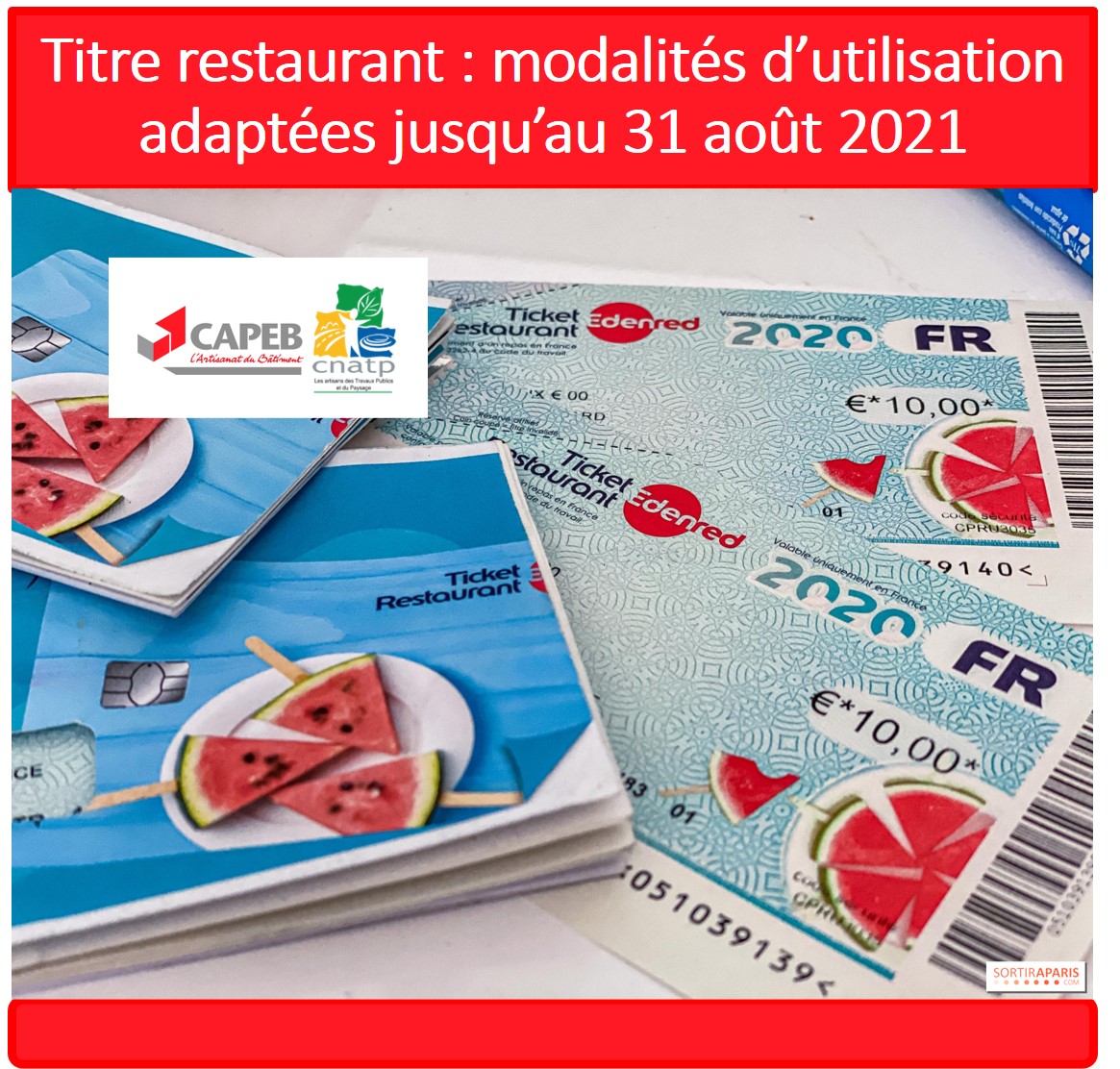 Titre restaurant modalités d’utilisation adaptées jusqu’au 31 août